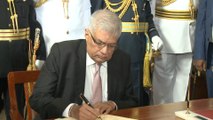 Ranil Wickremesinghe jura el cargo de presidente de Sri Lanka