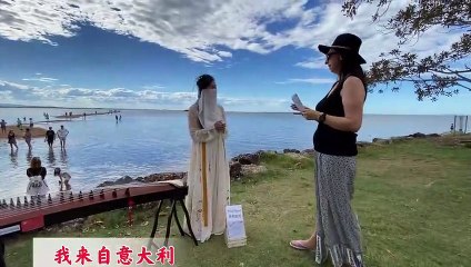 I want to say loudly and proudly: We are from China! Guzheng is, and Hanfu is even more! #guzhengplay#hanfu miss sister #let guzheng go to the world