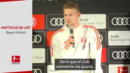 De Ligt, en su presentación en el Bayern: "Todos me dicen que soy un poco alemán"