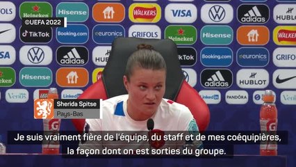 Quarts - Spitse : "La France, un bel adversaire"
