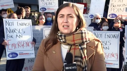 NSW nurses and midwives strike over staff shortages