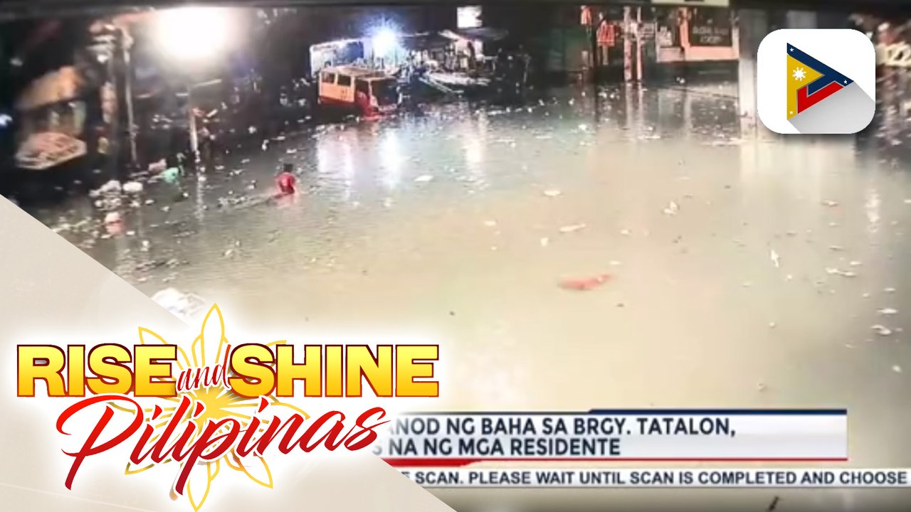Mga basurang inanod ng baha sa Brgy. Tatalon sa QC, nilinis na ng mga residente; Baha sa Brgy. Tatalon, humupa na