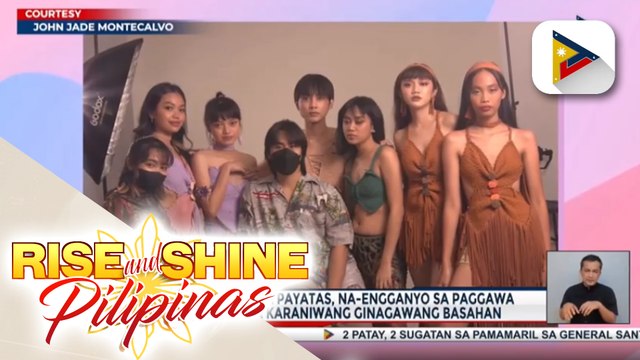 Estudyante mula sa Payatas, na-engganyo sa paggawa ng mga damit na karaniwang ginagawang basahan