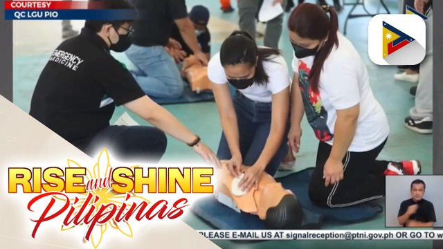 Ilang residente ng QC, sumailalim sa basic CPR training
