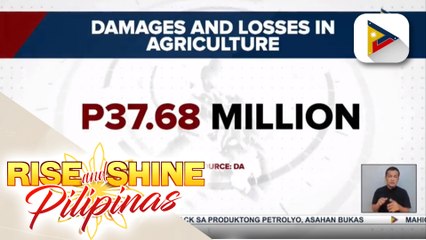 DA: Pinsala sa agrikultura dahil sa mga pag-ulan, pumalo ng mahigit P37-M