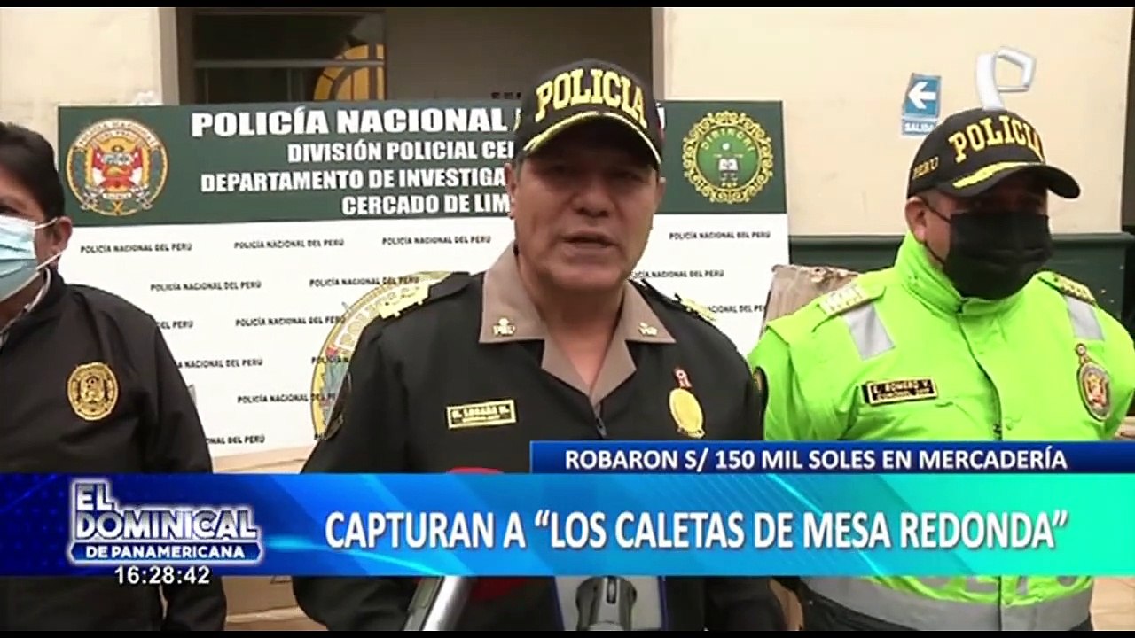 Cercado de Lima: Capturan a delincuentes que robaron mercadería valorizada en 150 mil soles