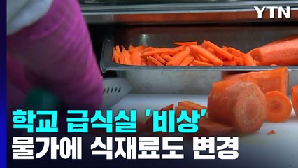 물가 폭등에 학교 급식도 '비상'...식재료 변경 불가피 / YTN