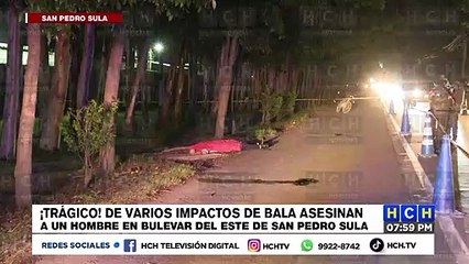 下载视频: De varios disparos matan a un hombre en el bulevar del este de San Pedro Sula