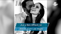 Estas son las primeras imágenes de la boda de Jennifer López y Ben Affleck