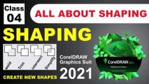 Shaping Tools in Coreldraw 2021 | Making Drawing with pick tool | Class-4 | Al Rafay Computers