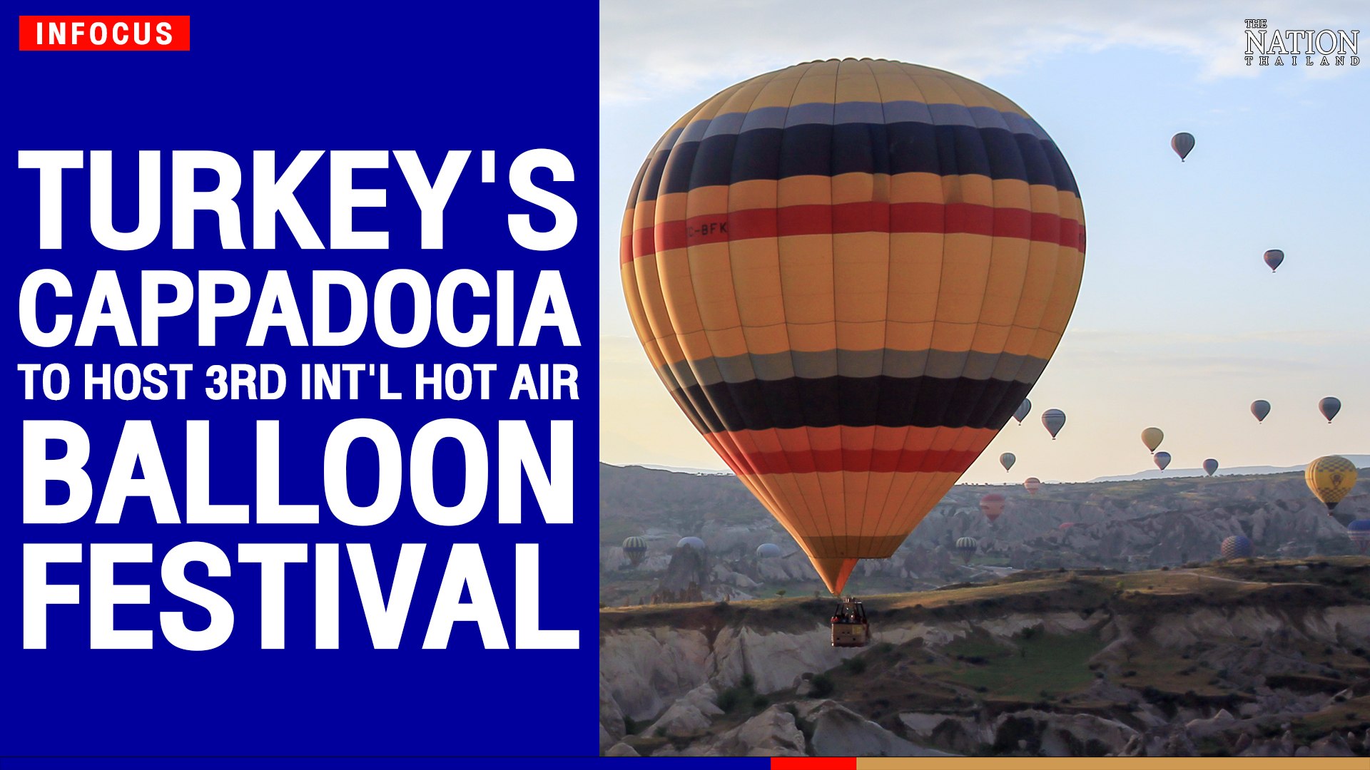 Turkey's Cappadocia to host 3rd int'l hot air balloon festival | The Nation  - video Dailymotion