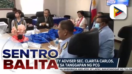 National Security Adviser Sec. Clarita Carlos, nakipagpulong sa PCG