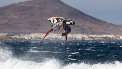 Los canarios Daida Ruano y Philip Köster, reyes del Mundial de Windsurf en Pozo Izquierdo