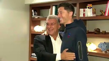 Las primeras palabras de Lewandowski como jugador del Barça / FCB