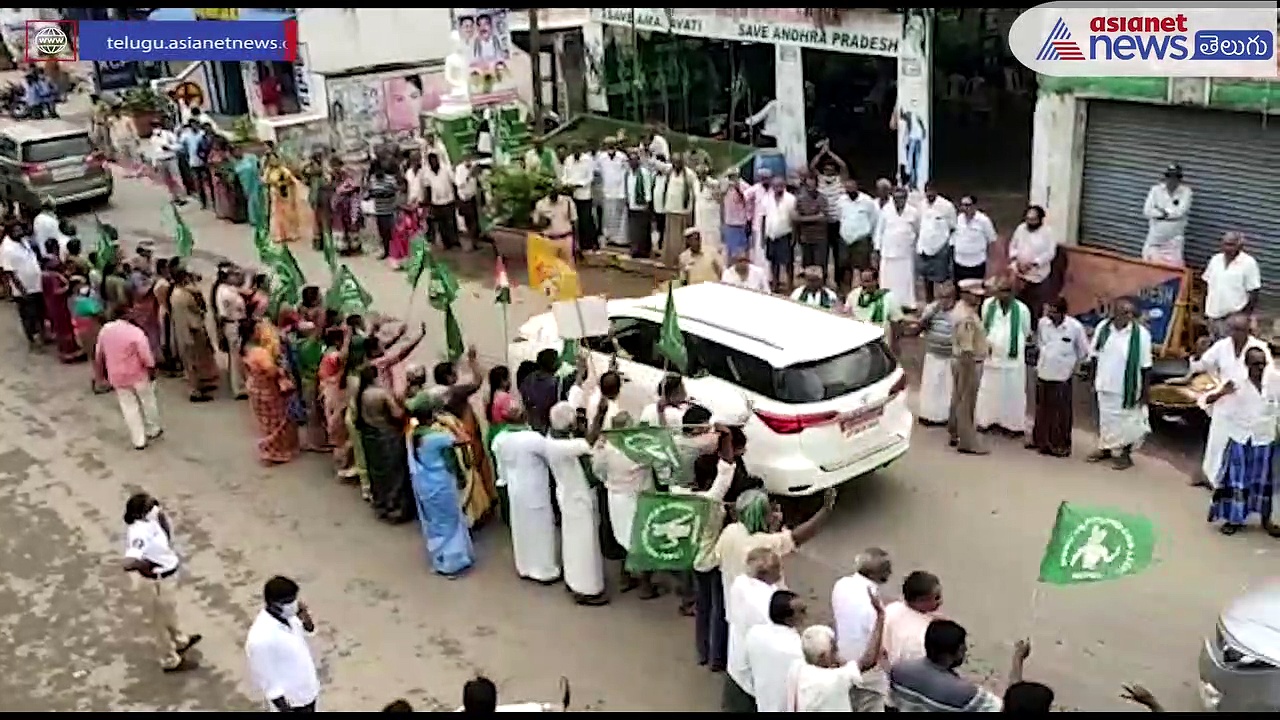 మందడం శిబిరంలో పచ్చకండువా ధరించి... అమరావతి ఉద్యమానికి చంద్రబాబు మద్దతు 