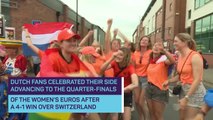 Dutch fans 'very happy' after 'nerve-wracking' victory over Switzerland