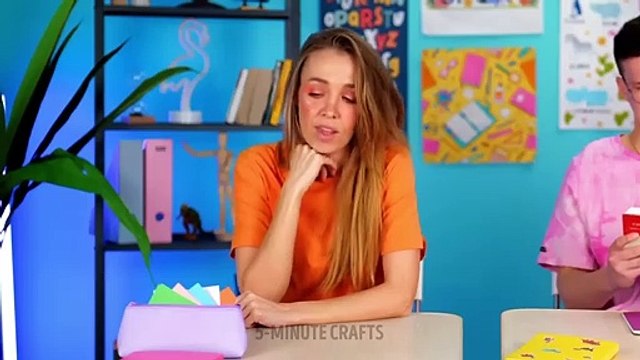 TOO COOL FOR SCHOOL HACKS _ Smart DIY School Supplies And Prank Ideas