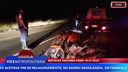 MOTOCICLISTA MORRE AO ATROPELAR TAMANDUÁ EM RODOVIA ENTRE FRANCA E IBIRACI