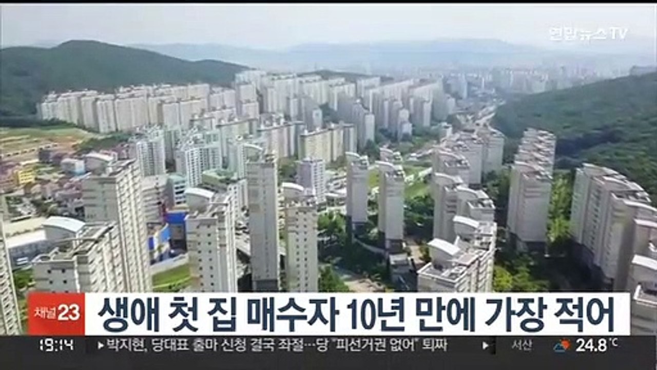 생애 첫 집 매수자 10년 만에 가장 적어