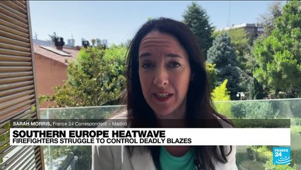 Forest fires rage in scorching southwest Europe