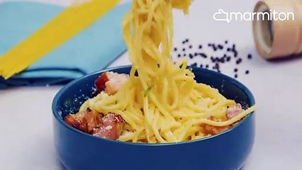 Redécouvrez les fameuses spaghetti carbonara, aucun gaspillage garanti !