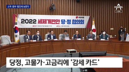 감세 카드 꺼낸 당정…소득·종부·법인세 낮춘다