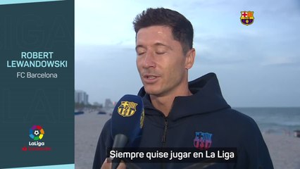 Lewandowski: "Estoy aquí para regresar al Barcelona al tope"