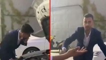 Kayınpeder, kız isteme töreni sırasında tamirci damada araba baktırdı