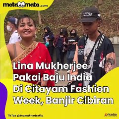 Aksi Lina Mukherjee Pakai Baju India di Citayam Fashion Week, Kena Cibiran Warganet
