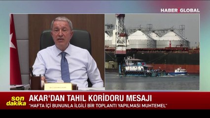 Bakan Akar'dan 'tahıl koridoru' açıklaması: Hafta içi bir toplantı muhtemel