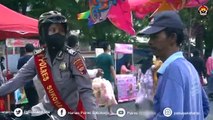 Polwan Polres Sukoharjo Patroli Bersepeda Amankan CFD di Alun-alun Satya Negara