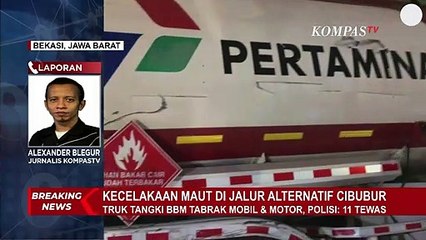 TERBARU - 9 Jenazah Korban Kecelakaan Maut Cibubur Tiba di RS Polri Kramat Jati