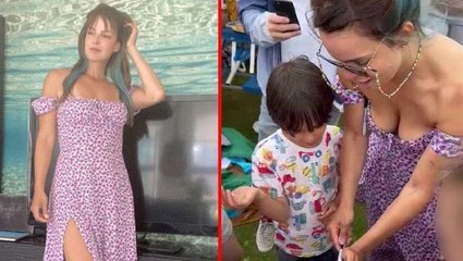 Anne, oğlunun doğum gününde giydiği kıyafete tepki yağınca kendisini tutamadı: Mide bulandırıcısınız