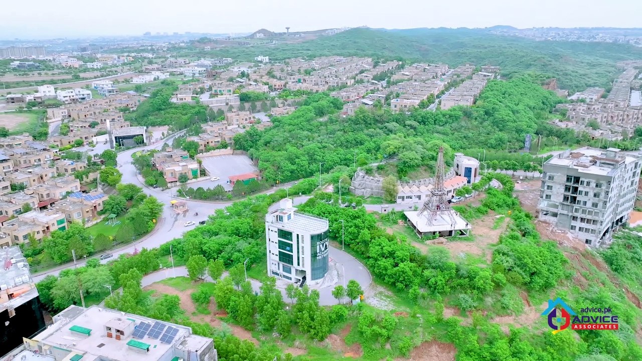 Sector F DHA Phase 1 Bahria Expressway  - 4K Ultra HD - Drone View