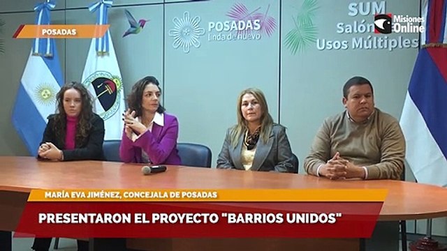 Presentaron el proyecto Barrios Unidos