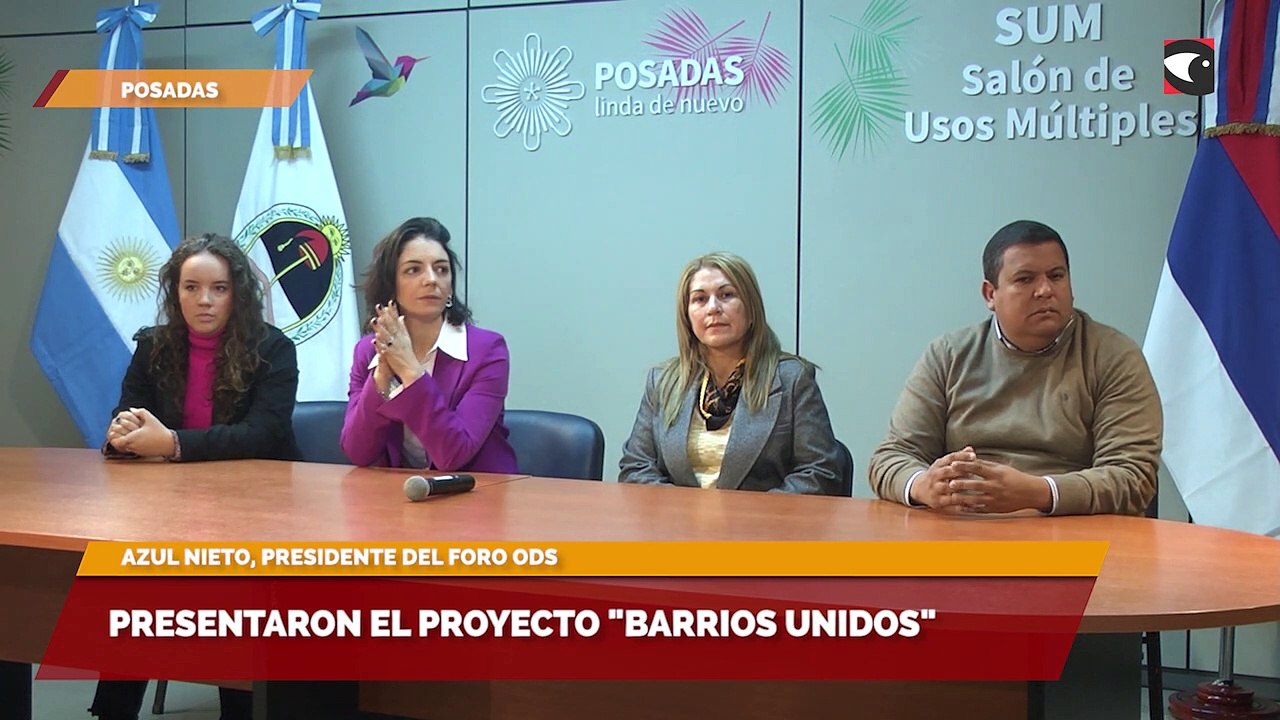 Presentaron el proyecto "Barrios Unidos"