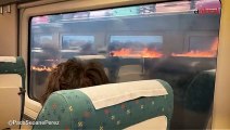 VÍDEO: Renfe suspende todas las circulaciones ferroviarias entre Galicia y Madrid por un incendio en Zamora