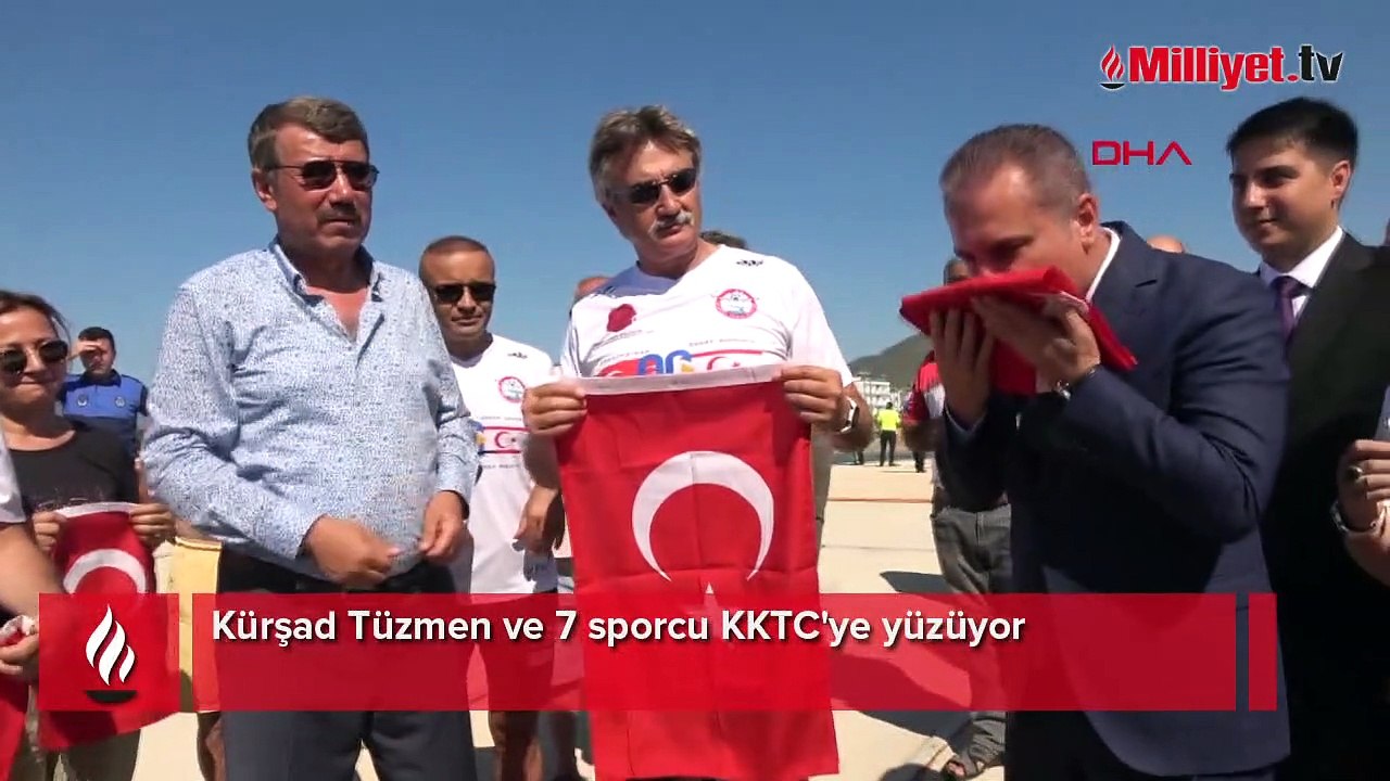 Kürşad Tüzmen ve 7 sporcu KKTC'ye yüzüyor