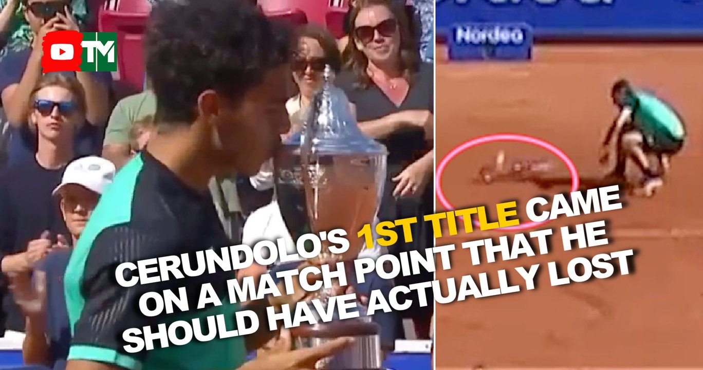 Cerundolo, a well-deserved title and a funny moment on match point
