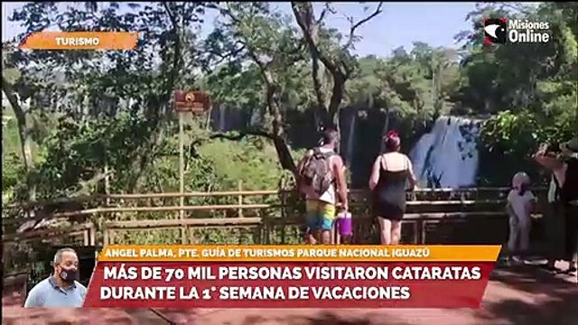 Más de 70 mil personas visitaron cataratas durante la 1° semana de vacaciones