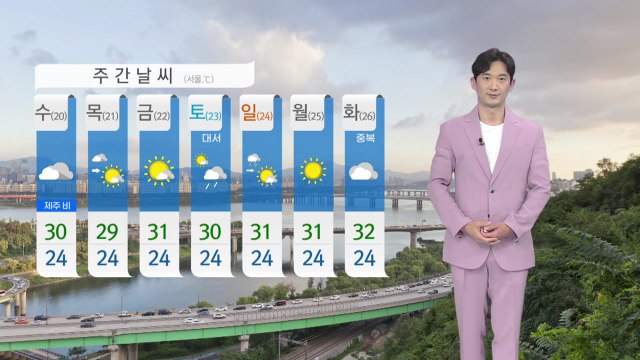 [날씨] 밤사이 남부 곳곳 산발적 비...내일 다시 전국 무더위 / YTN