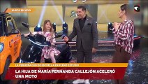 La hija de María Fernanda Callejón aceleró una moto