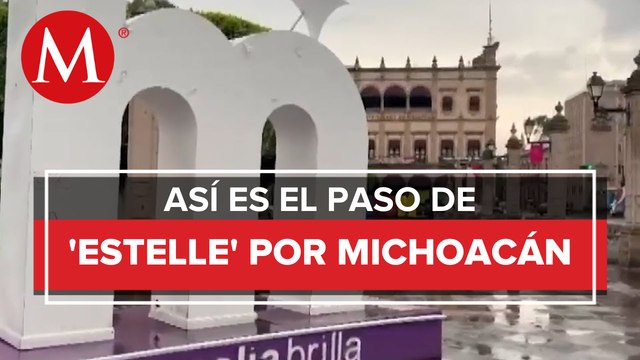 Fuertes lluvias en Michoacán tras el paso del huracán Estelle