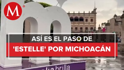 Fuertes lluvias en Michoacán tras el paso del huracán "Estelle"