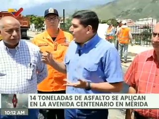 Plan de Asfaltado aplica 14 toneladas en la avenida Centenario en Mérida