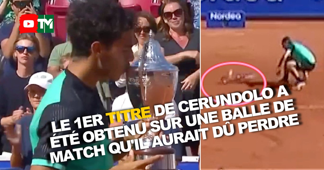Cerundolo, un premier titre mérité à Bastad et un moment cocasse sur balle de match