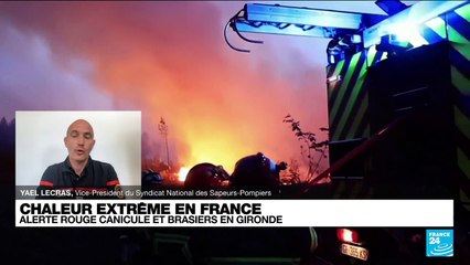 Incendies en Gironde: "Les secours craignent une extension du sinistre", selon Yael Lecras