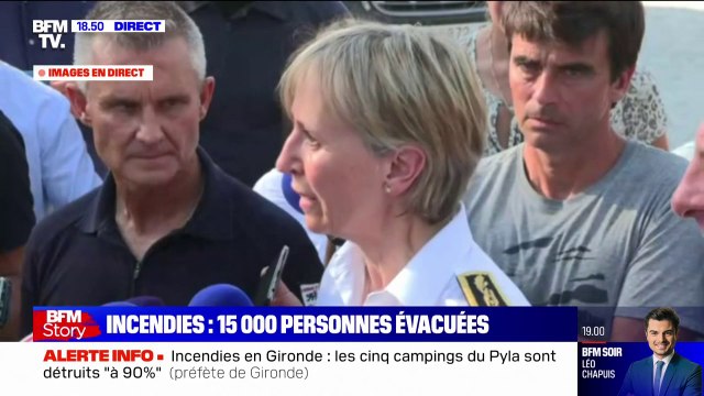 Incendies en Gironde: On est à 32.000 personnes évacuées depuis le début , annoncent les autorités