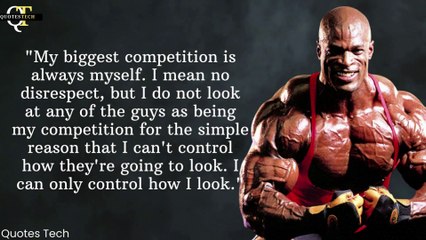 RONNIE COLEMAN'S 2022 MOTIVATION: I WILL NEVER STOP - UNBELIEVABLE - BODYBUILDING - QUOTES TECH #gym