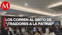 Corren a diputados Morena-PT de evento de Sheinbaum por alza al agua en Puebla